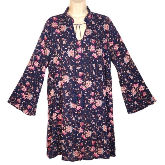 Altar'd State Navy Floral Dress - Picture 1 of 12